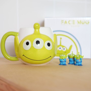 《玩具總動員》🇯🇵日本商品 三眼怪立體臉型馬克杯 toystory alien 禮品 冬日暖暖