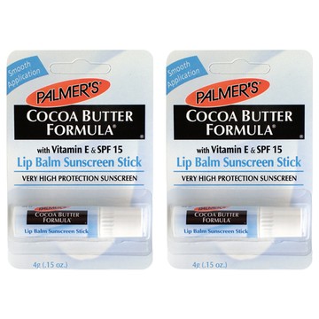 PALMER'S 帕瑪氏 維他命E SPF15 護唇膏 可可脂防曬  無色  4g  2支