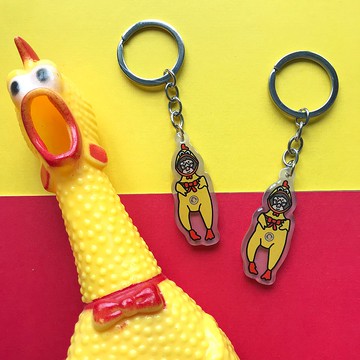鎖匙扣 -尖叫雞