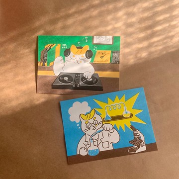 孔版印刷卡片 小許想做什麼系列