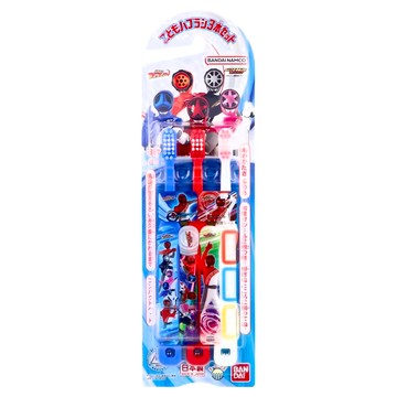 BANDAI 兒童牙刷 6.8 x 22.5 x 1.8cm 3歲以上 42g  王樣戰隊  3支  1組