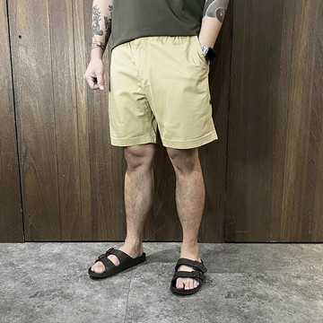 美國百分百【全新真品】Tommy Hilfiger 短褲 棉質 鬆緊 男款 TH 休閒褲 logo 素面 多色 DC91