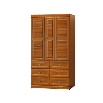 ASSARI-樟木色4尺衣櫃(寬118x深55x高209cm)