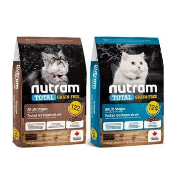 NUTRAM 全能系列T22/T24無穀挑嘴全齡貓飼料5.4kg(全齡貓、貓飼料、無穀、貓糧)