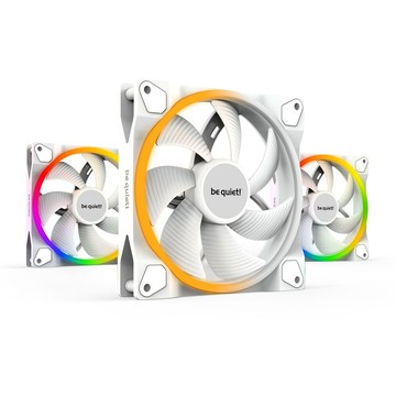 be quiet! light wings 140mm pwm triple pack 靜音風扇 白