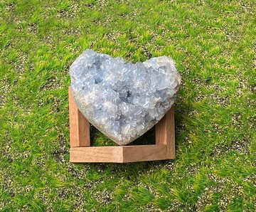 超美天然原礦天空藍天青石愛心 藍水晶 療癒 淨化 辦公室 風水