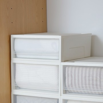 日本 天馬 Femine 40面寬單層抽屜收納箱-高18CM-3入