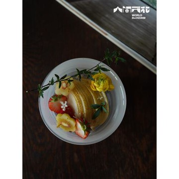 人間開花 原創云霧系列甜品碗玻璃碗 家用亮面夏日甜湯碗