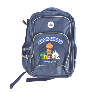 LINE FRIENDS 立體大開口  藍  大童書包