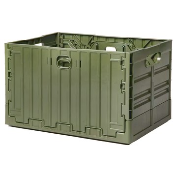 CARGO container 工業風折疊收納箱 50L 展開 525 x 375 x 320 mm 3kg  軍綠色  1個  1格