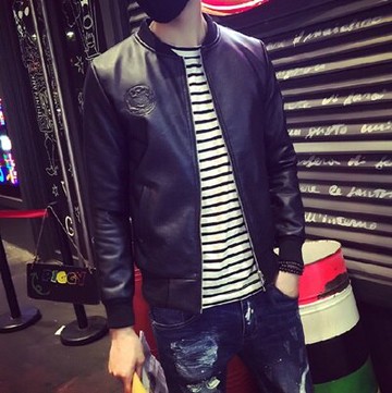 現貨+預購 皮衣 夾克外套-日韓風格時尚潮流男夾克72c50【獨家進口】【米蘭精品】