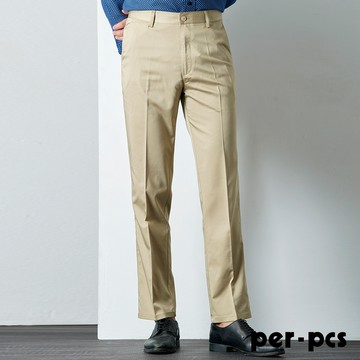 【per-pcs】典雅品味平面休閒褲_卡其(718160)