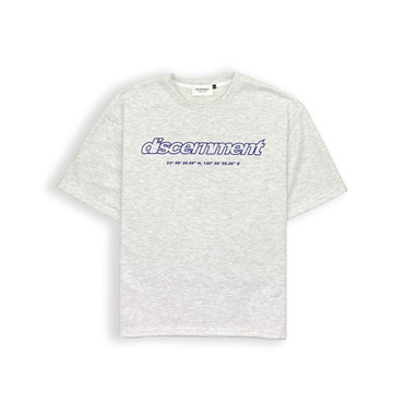 [HORMES] DISCERNMENT DCM FRAME TEE 氣紡布 大學字體 米 淺灰 美式復古上衣