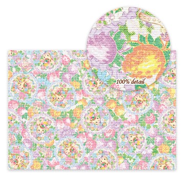 草莓花兔紫色包裝紙/剪貼簿紙/25 張 A4 尺寸