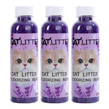 毛皇上 貓砂除臭珠 木屑 薰衣草  3瓶  110g