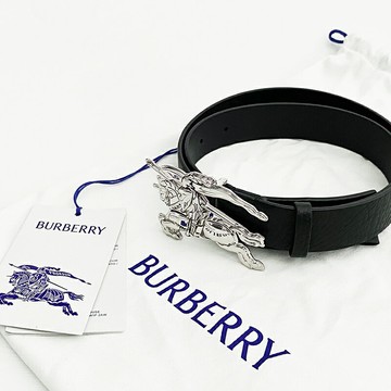 美國百分百【全新真品】Burberry 皮帶 8088856 配件 歐洲精品 男款 經典戰馬 腰帶 3mm 黑色 DA76