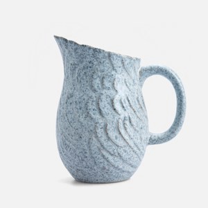 艾禮思陶瓷把手花器23cm 藍白流雲
