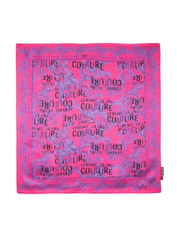 Versace Jeans Couture - Barocco-print silk scarf - women - Silk - One Size - Pink