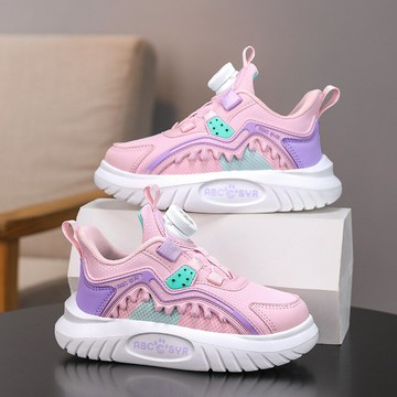 女童鞋子2025新款秋冬季皮面輕便兒童運動鞋女孩休閑跑步鞋跨境鑫弘-萌寶童裝可開發票