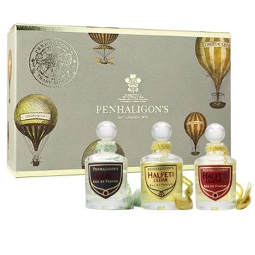 PENHALIGON S 潘海利根 Halfeti 黑玫瑰淡香精三部曲禮盒 5mlx3 ( 黑玫瑰+黑玫瑰雪松+黑玫瑰皮革)  平行輸入