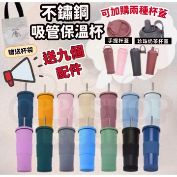 🇹🇼送手提杯袋🇹🇼 吸管杯 冰霸杯 飲料杯 吸管杯 水壺830ml 不鏽鋼吸管杯  保溫杯 環保杯 隨行杯