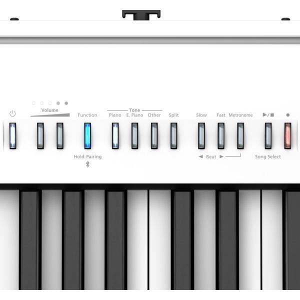 ローランド 電子ピアノ FP-30X ホワイト Roland 88鍵デジタルピアノ「X型スタンド(白) 椅子(白) ケース2種 ヘッドフォン ペダルDP-10」