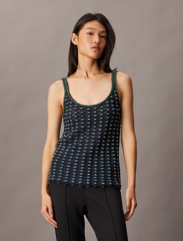 Calvin Klein 鉤編珠飾背心