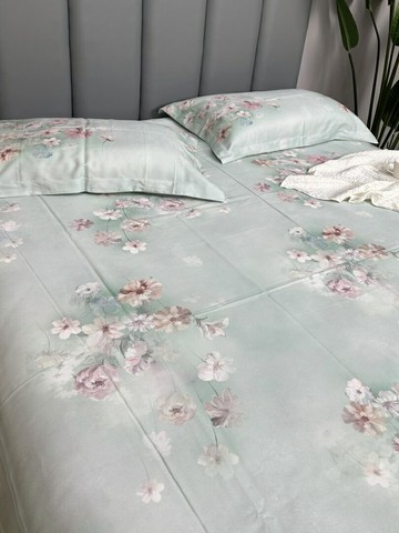 高階數碼斜紋加厚竹纖維軟涼蓆吸溼透氣三件套夏季涼感雙人睡單