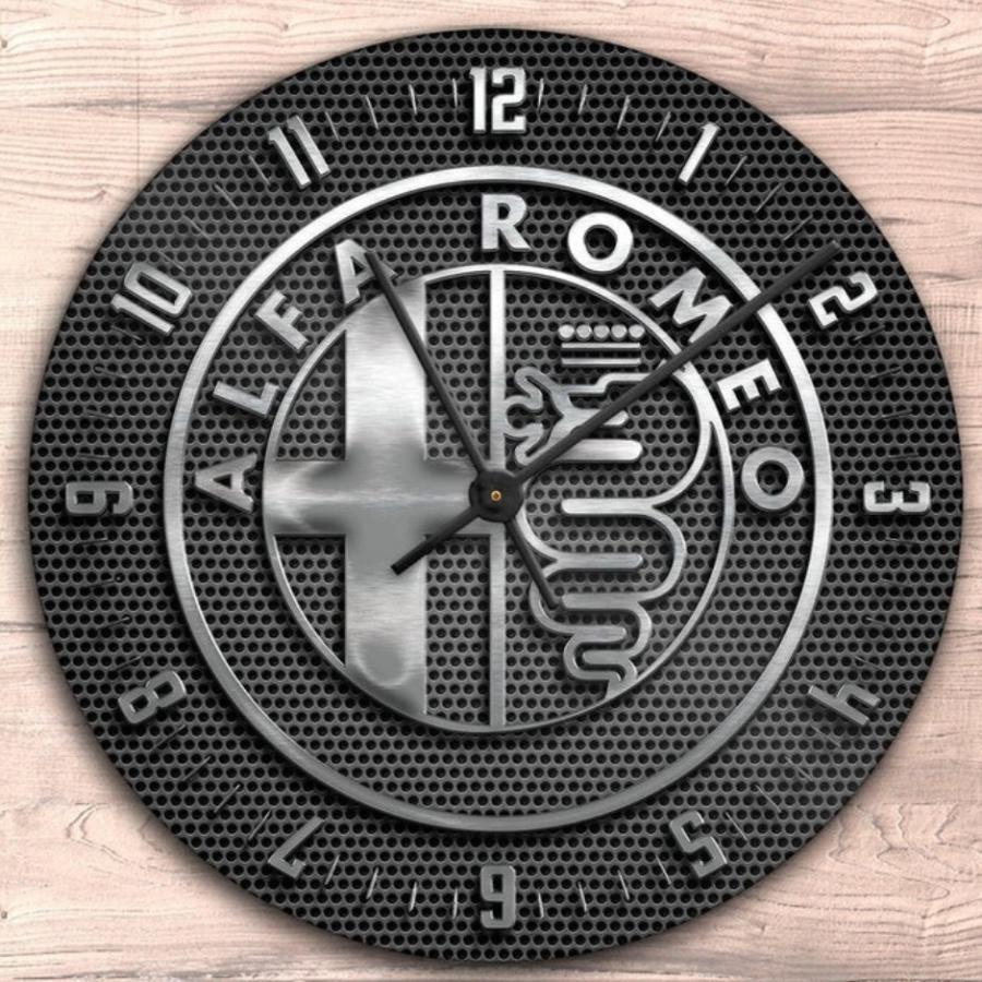 アルファロメオ掛時計 掛時計 ウオールクロック 壁掛け時計 名車時計 Alfa Romeo Round Wall Clock おしゃれ時計  直径28cm エンブレム時計 ロゴマーク時計 | LINEブランドカタログ