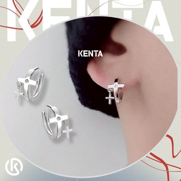 十字架耳環 輕盈沒負擔🦾十字之幻耳環 中性配件 休閒 個性 吊墜耳飾 KENTA