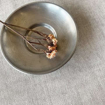 日式古典錫製茶托 │日式工藝 乾茂號造 典雅細膩