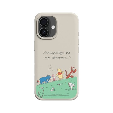 iPhone 16 SolidX 貝殼灰 - 迪士尼-小熊維尼 Disney Winnie The Pooh - 與朋友一起冒險