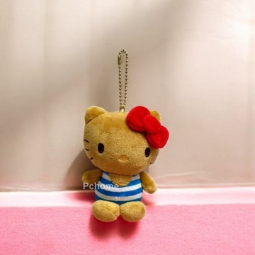 日本SANRIO【KITTY海洋焦糖】絨毛吊飾