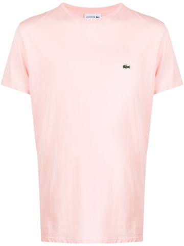 Lacoste - logo-patch cotton T-shirt - men - Cotton - 7 - Pink