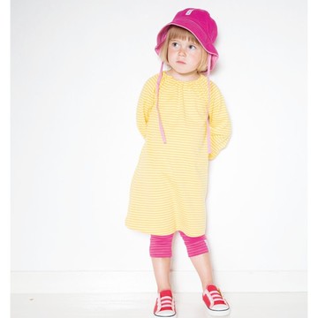 【瑞典童裝】有機棉貼腿褲1歲至8歲 櫻桃色/桃紅色