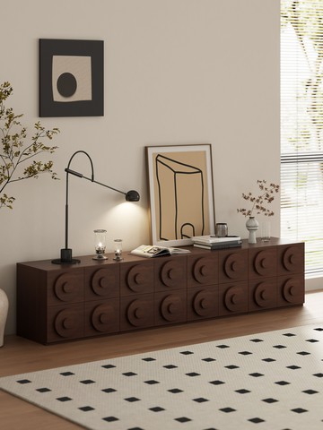 免運速發開發票 復古卡門柜多功能電視柜臥室床頭柜實木斗柜家用玄關收納柜儲物柜