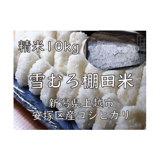 ふるさと納税 新潟県 上越市 雪むろ棚田米コシヒカリ10kg精白米