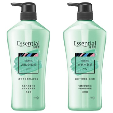 Essential 逸萱秀 速乾空氣感洗髮精 適合不易整理、扁塌髮  700ml  2瓶