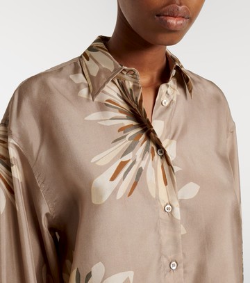 Brunello Cucinelli Floral silk shirt