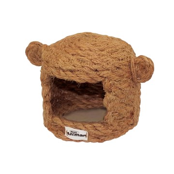 DoggyMan 多格漫 天然黃麻倉鼠屋 無底 M號  1個  咖色