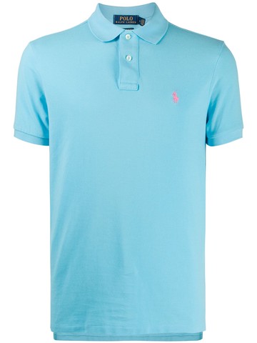 Polo Ralph Lauren - logo-embroidered polo shirt - men - Cotton - S - Blue