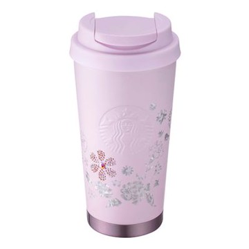 星巴克 璀璨花藝不鏽鋼杯