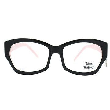 【Vivienne Westwood】光學鏡框閃耀星星垂飾英倫龐克風-(黑粉 VW16702)