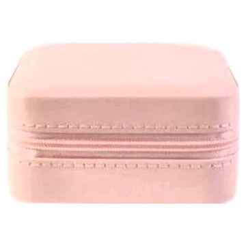 Porabella 小方形皮革首飾盒 02 10x10x5公分  粉色