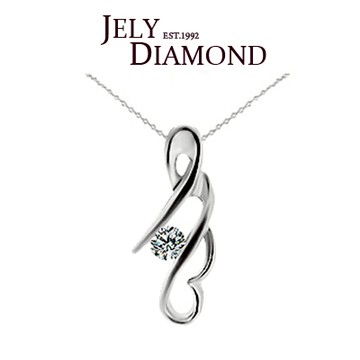 【JELY】搖滾繆思0.30克拉-H&A八心八箭美鑽墜鍊