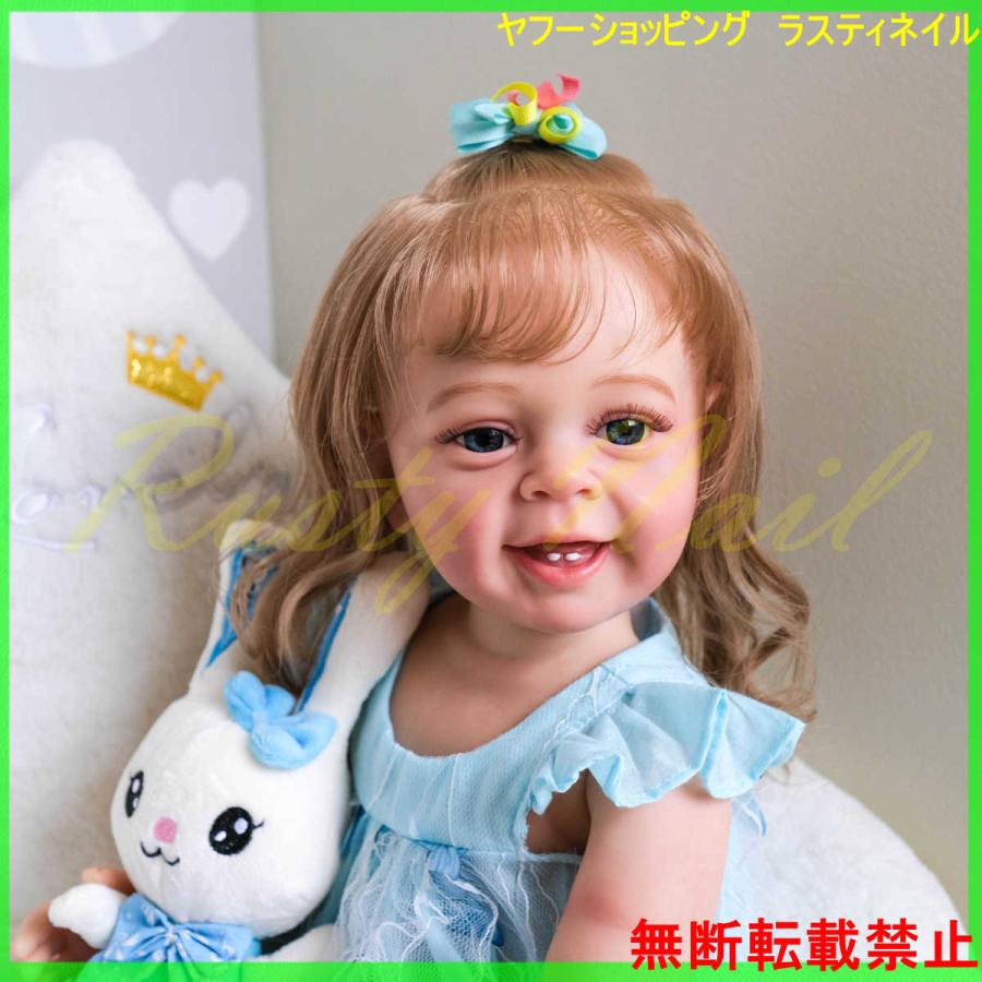 お祝い赤ちゃん人形 リボーンドール 抱き人形 55㎝  お人形 可愛い フルビニール