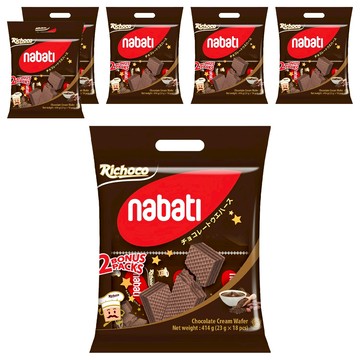 Nabati 巧克力奶油威化餅 414g (23 g x 18 片裝)  6袋