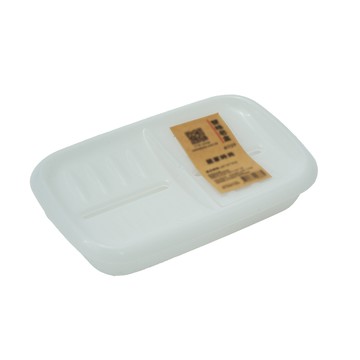 一品川流 台灣製 雙格皂盒-1入