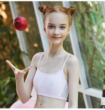 發育期小背心 女童吊帶小可愛 素面內衣 女孩成長小背心 網眼透氣內衣 88480