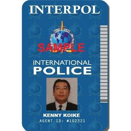 インターポール（INTERPOL）・国際刑事警察機構 IDカード 両面 IDホルダー付 送料198円 | LINEブランドカタログ